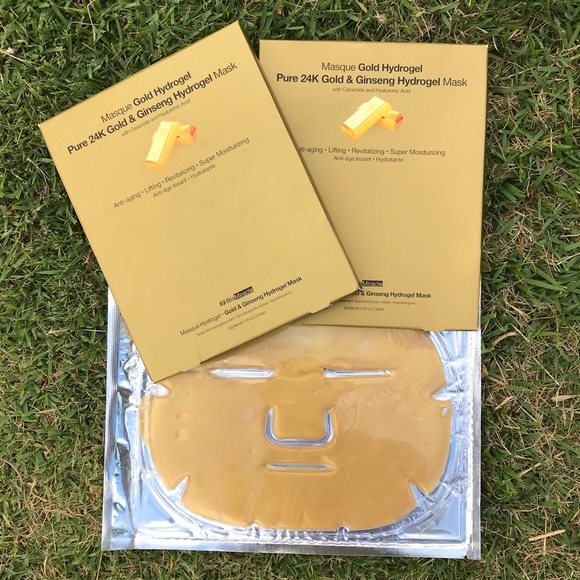 Korean Pure 24K Gold & Ginseng Hydrogel Mask - Picture 1 of 5